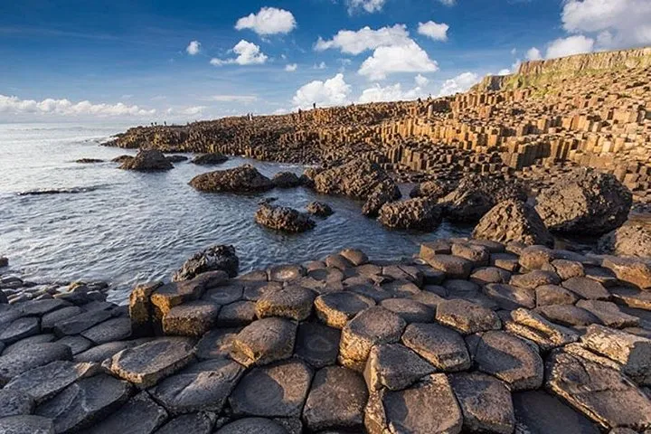 Mini-coach on the Causeway Coast in Northern Ireland on a 5-day Ireland vacation tour from Dublin