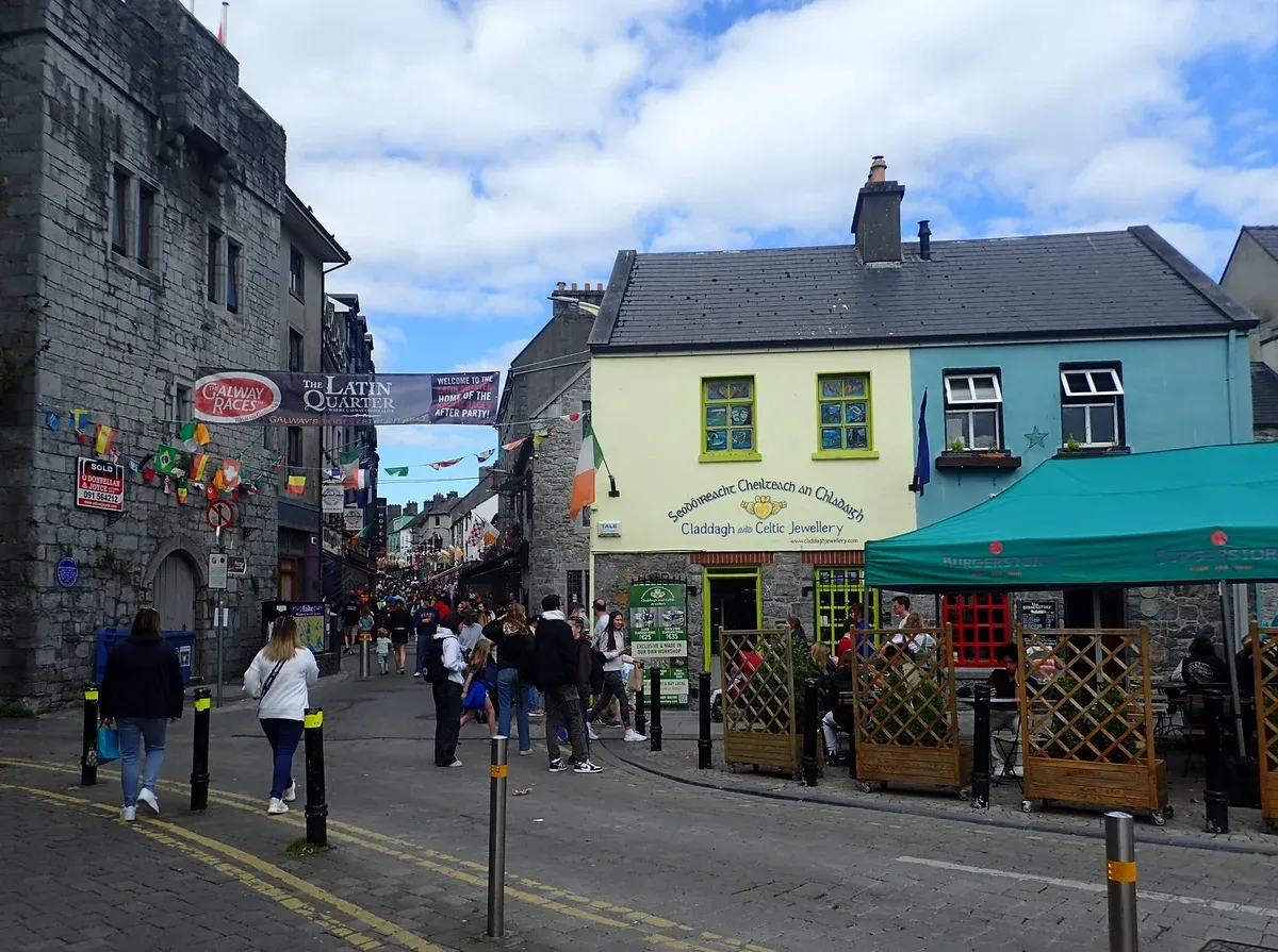 The Latin Quarter in Galway on a vacation tours of Ireland day trip
