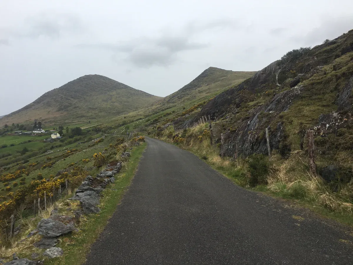 The Healy Pass road on the Beara Peninsula on a vacation tours of Ireland driving route