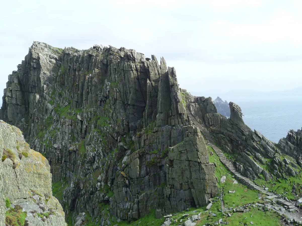 Stone steps up Skellig Michael on a 7-day Ireland tour